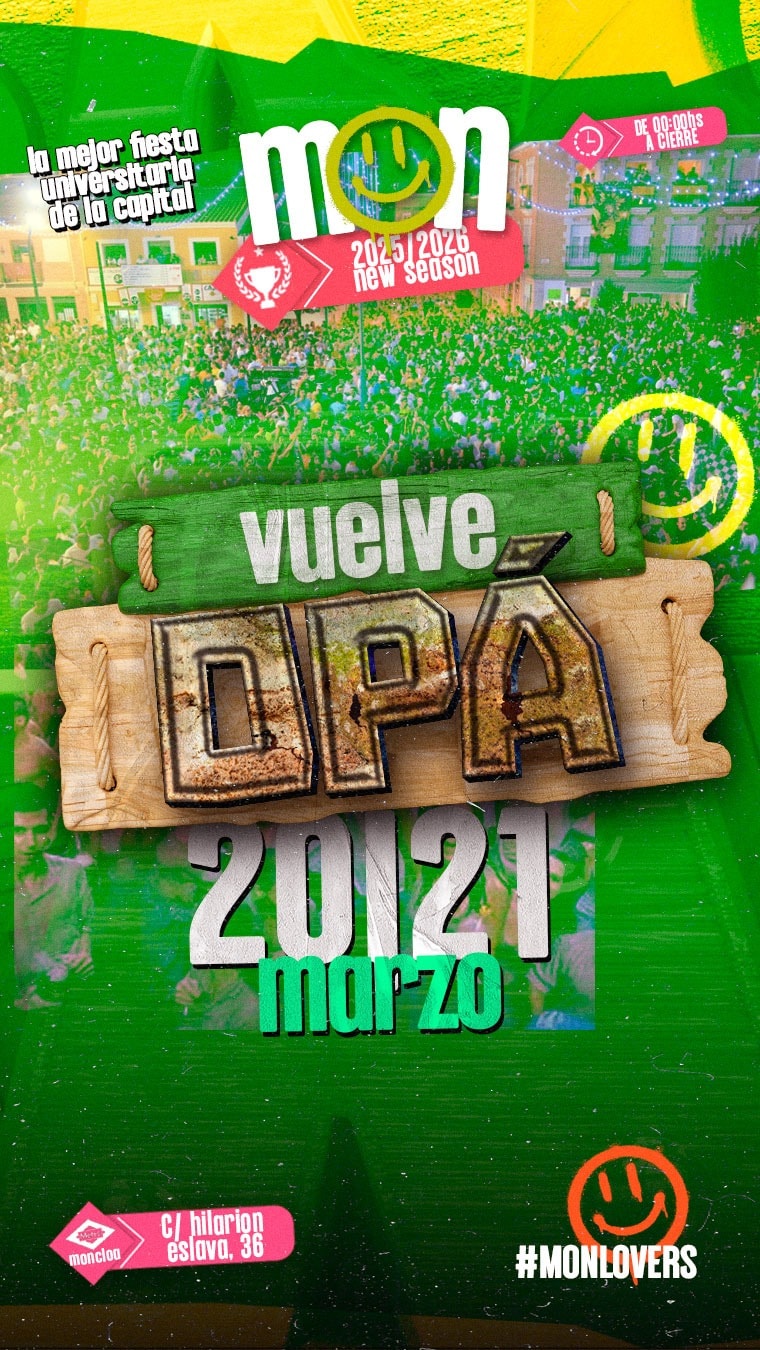 Flyer de Opening Mon Madrid +14 ⭐